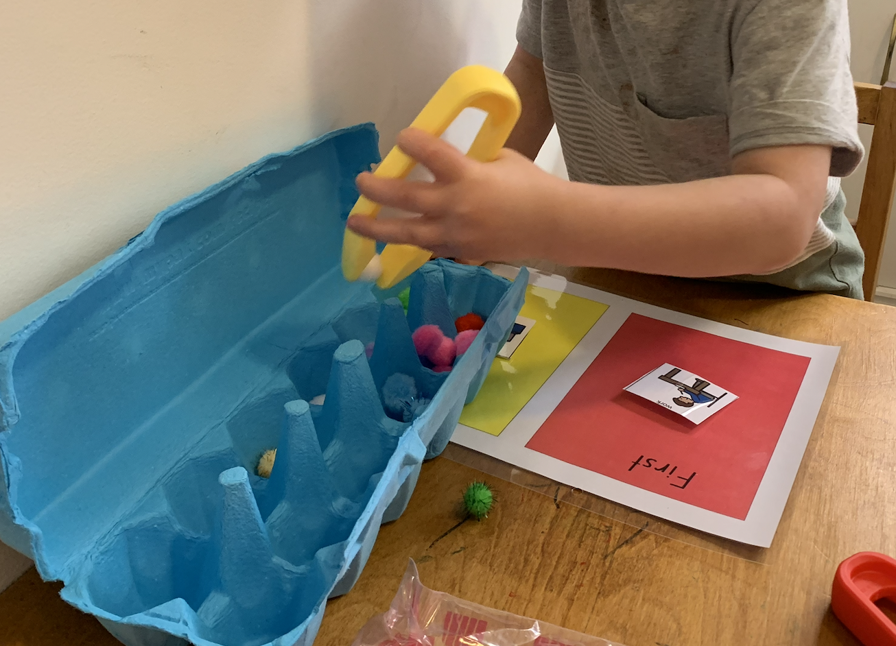 A child building skills through therapy 6